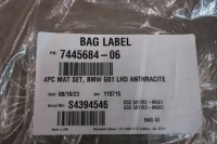 Bmw x3 g01 x4 g02 оригинальные коврики велюровые европа комплект 7445684 Доставка, фото thumb