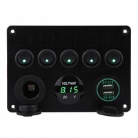 фото thumb №1, 5 gang панель перемикачів usb 12-24v