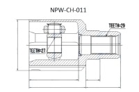 фото thumb №5, Шарнір внутрішній dodge durango 04- nty