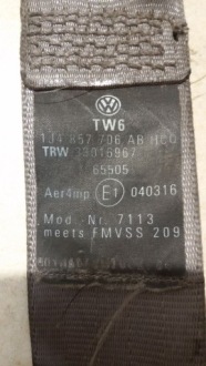 фото thumb №15, Pas безопасности правое перед vw bora 1.9 tdi 1j4857706ab