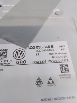 фото thumb №6, Volkswagen crafter ii радіо дисплей модуль зчитувач дисків навігація 3q0035846b