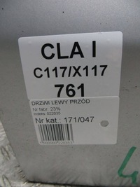 фото thumb №6, Mercedes cla w117 двері лівий перед 761- 12-