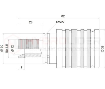 ПЛАТА С 2-мя ЕВРОКОМПЛЕКТАМИ ГИДРОЛИДЕРА M18X1,5