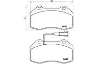 фото thumb №1, Brembo тормозные колодки тормозные alfa romeo mito 1.4tb 08-