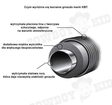 Huśtawka bocianie gniazdo plecione OVAL metalowe wzmocnienia 150kg