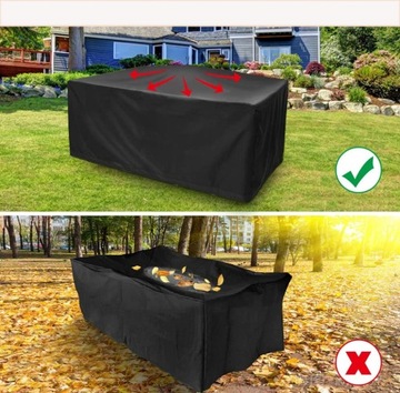 210D Pokrowiec na meble ogrodowe 315*160*74cm(B15)