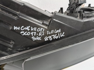 фото thumb №9, Лампа правая фара vw golf vii 7 gti 5g 5g0 17- рестайлинг полный led