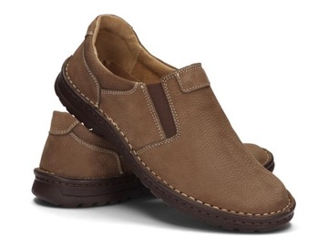 Мужские мокасины кожаные туфли POLISH WIDE 43