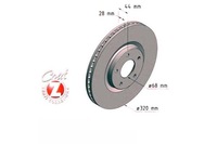 фото thumb №1, Zimmermann тормозные диски тормозные 2szt renault koleos 08