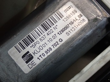 фото thumb №5, Seat altea 04-09 подъемник стекла перед правый 1t0959702g 1k0959792m