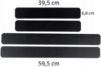 фото thumb №12, Наклейки защитные na пороги автомобильные накладки чёрный карбон 4 штуки