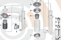 фото thumb №7, Bmw 5 f07 задний правый амортизатор - направляющая 33506781682 новый оригинальный