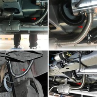 фото thumb №9, Труба выхлопная выхлопных газов трубы выпускной сталь нержавеющая 60cm диаметр 25mm