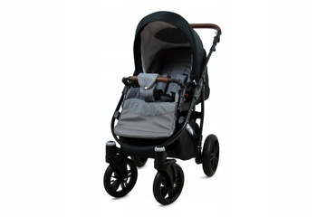 Коляска BabyLux OPTIMAL ALU 2в1, гондольная коляска с сумкой, легкая