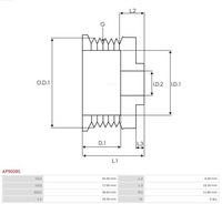 фото thumb №16, As-pl шкив генератора