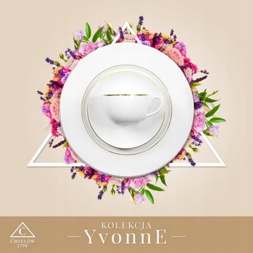 3604 ВАЗА 300 GOLD LINE YVONNE МЕЛЕВСКИЙ ФАРФОР