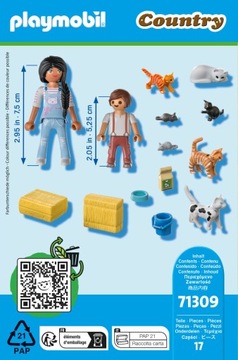 PLAYMOBIL 71309 Семья кошек Ферма Кошки Страна