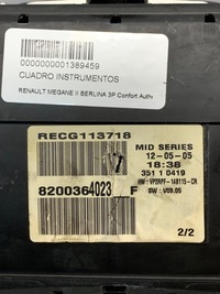 фото thumb №5, Счетчик приборная панель 8200364023f renault