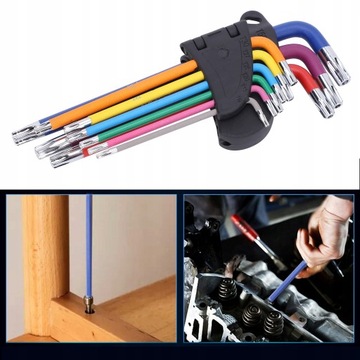 Шестигранные ключи TORX SECURITY 9 шт., комплекты