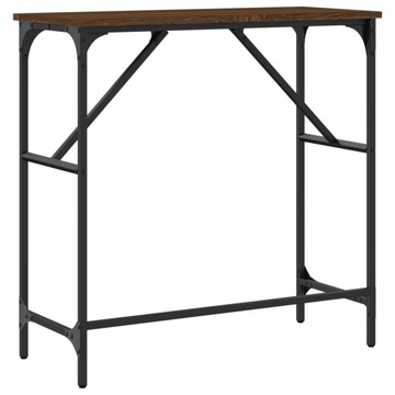 КОНСОЛЬНЫЙ СТОЛ ИЗ КОРИЧНЕВОГО ДУБА 75X32X75CM