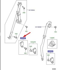 фото thumb №2, Ремень безопасности land rover discovery 3 4 оригинальный lr009291