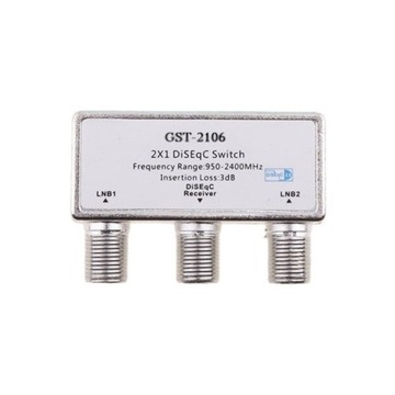 Переключатель DiSEqC 2/1 3дБ ATELYS GST-2106