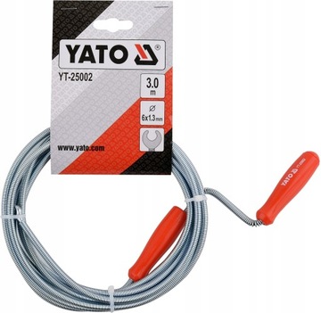 YATO SPIRALA PRZEPYCHANIA RUR KANALIZACJI 3Mx6MM