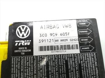 фото thumb №10, Vw passat блок керування / модуль подушка безпеки 2.0 fsi бензин 110kw 150 hp 391121