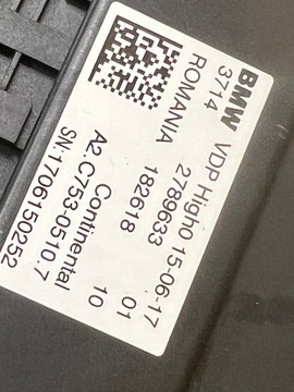 фото thumb №5, Bmw 5 g30 блок керування підвішування vdp higt 2789633