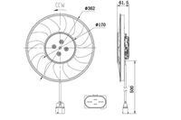 фото thumb №9, Вентилятор радіатора audi a4 2.0d 15- 47931 nrf