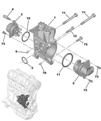 фото thumb №9, Патрубок водяний оригінальний номер 1201c2/98988j citroen b 1201c2 psa оригінальний номер