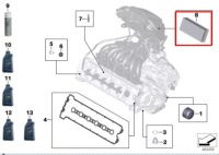 Bmw k48 k1600 gt element фильтра воздуха 13717712317 Цена, фото thumb