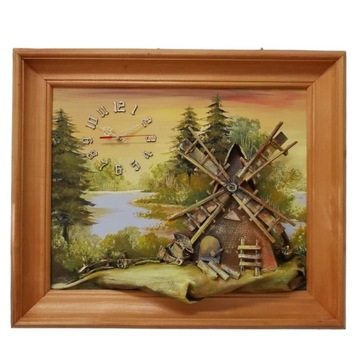 ЧАСЫ, 3D КОЖАНАЯ КАРТИНА, ПОДАРОК, НОВЫЕ