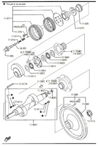 фото thumb №2, Вкладиш ротор mazda rx-8 se fe nowe оригінальний номер