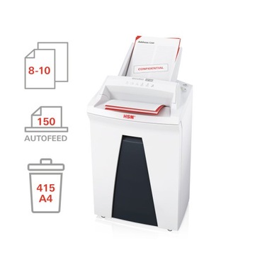 Уничтожитель HSM Securio AF150, автоматическое устройство подачи P4, фрагменты CD/DVD 4,5x30