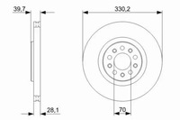 фото thumb №15, Bosch тормозные диски+ тормозные колодки перед alfa romeo brera 330mm