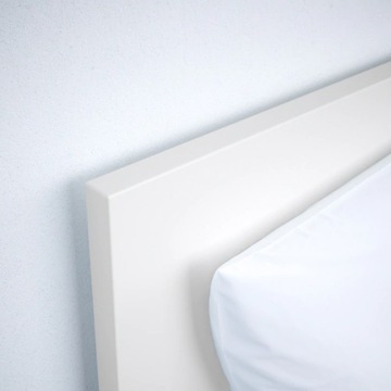 IKEA MALM Rama łóżka z 2 pojemnikami biały 180x200