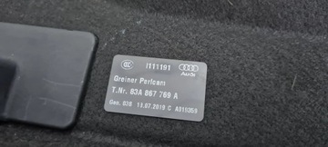 фото thumb №7, Q3 83a полиця багажника зад задня 83a867769a