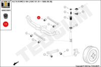 Втулка wah. заднього alfa romeo 164- lancia thesis Оригінал, фото thumb