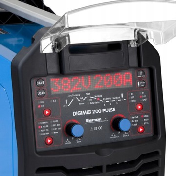 SHERMAN DIGIMIG 200 PULS MIG MAG MMA TIG ИНВЕРТОРНАЯ СВАРОЧНАЯ МАШИНА 200A 230V ALU