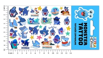 ПОДАРОЧНЫЙ НАБОР КРУЖКА ДЛЯ ДЕТЕЙ ТАТУ НАКЛЕЙКИ РЕКСИН SHARKDOG КАЧЕСТВО