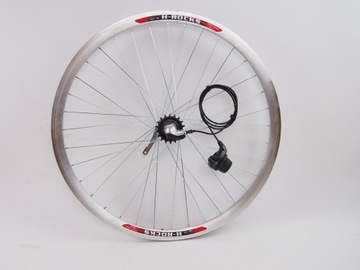 Колесо диаметром 28 дюймов с 3-скоростными передачами Shimano Nexus и аксессуарами.