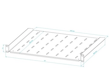 Półka RACK Eco stała szara 19