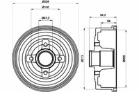 фото thumb №2, Комплект bębnów тормозных textar 480162 240220003