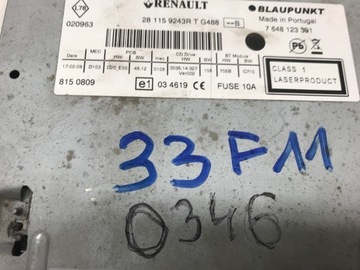 фото thumb №9, Радио cd заводские blaupunkt renault megane iii scenic iii 281159243r код