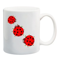 KUBEK BIEDRONKA BIEDRONKI LADYBIRD KROPKI wzory