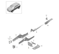 фото thumb №1, Усилитель левая перед porsche macan 2.0 r4 pac803697grv