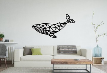 Obraz na ścianę do sypialni 3D A082 PŁETWAL BŁĘKITNY 110x62 cm