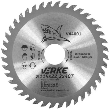 WIDIA ЦИРКУЛЯРНЫЙ ПИЛЬНЫЙ ДИСК ДЛЯ РЕЗКИ ДЕРЕВА 115 мм x 22,2 40T WIDIA CARBIDE