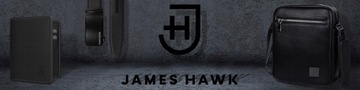 James Hawk Smart Wallet тонкий мужской кожаный кошелек 1,5 см Черный RFID